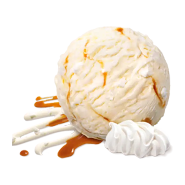 Crème glacée double crème et meringue — glacier de Chaudes-Aigues