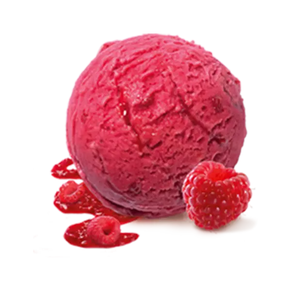 Sorbet framboise — glacier de Chaudes-Aigues