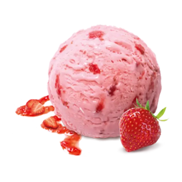 Crème glacée fraise — glacier de Chaudes-Aigues